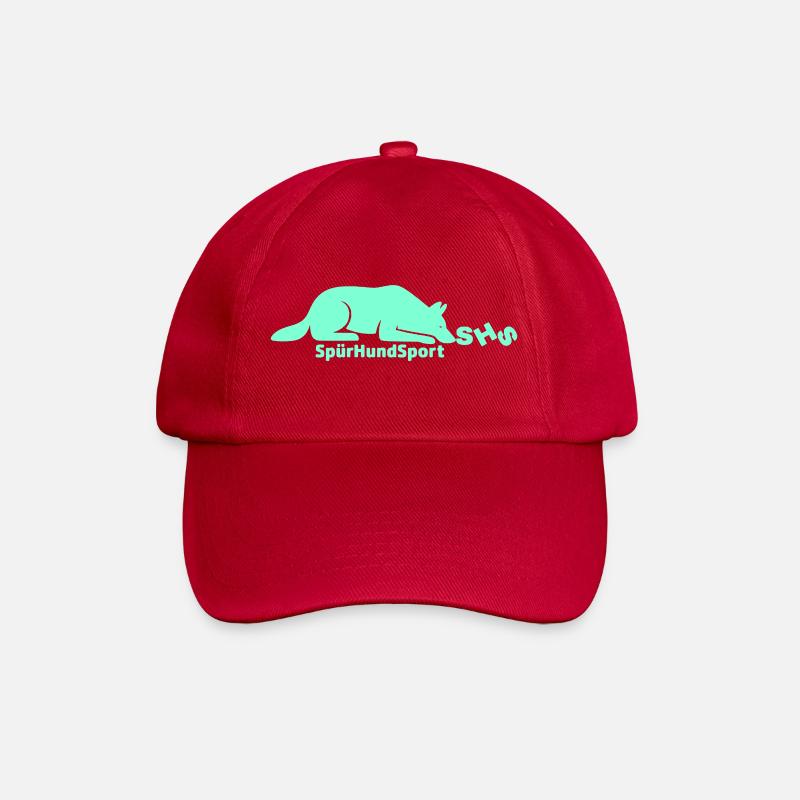 SHS Logo aquamarin - Baseballkappe - klassisch Rot