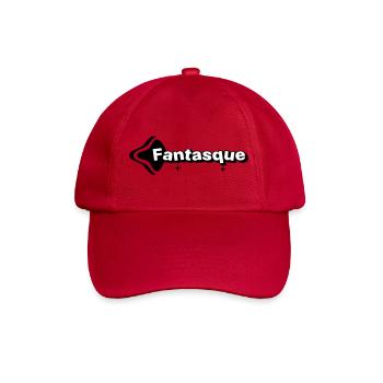 Verspieltes Schwarz-Weiß - Baseballkappe - klassisch Rot - Vorne