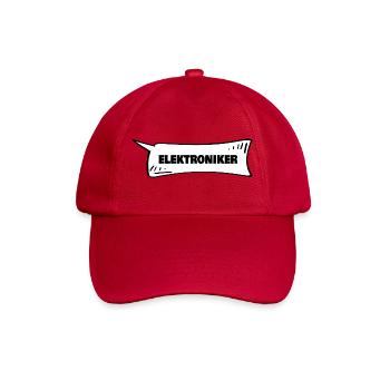 Azubi Elektroniker - Baseballkappe - klassisch Rot - Vorne