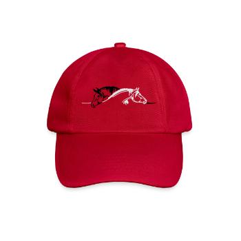 Pferde, Ponys, Tiere, Hengst, animal - Baseballkappe - klassisch Rot - Vorne