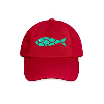 sardine. fish. April fool. sea. ocean - Baseball Cap - classic red - Front