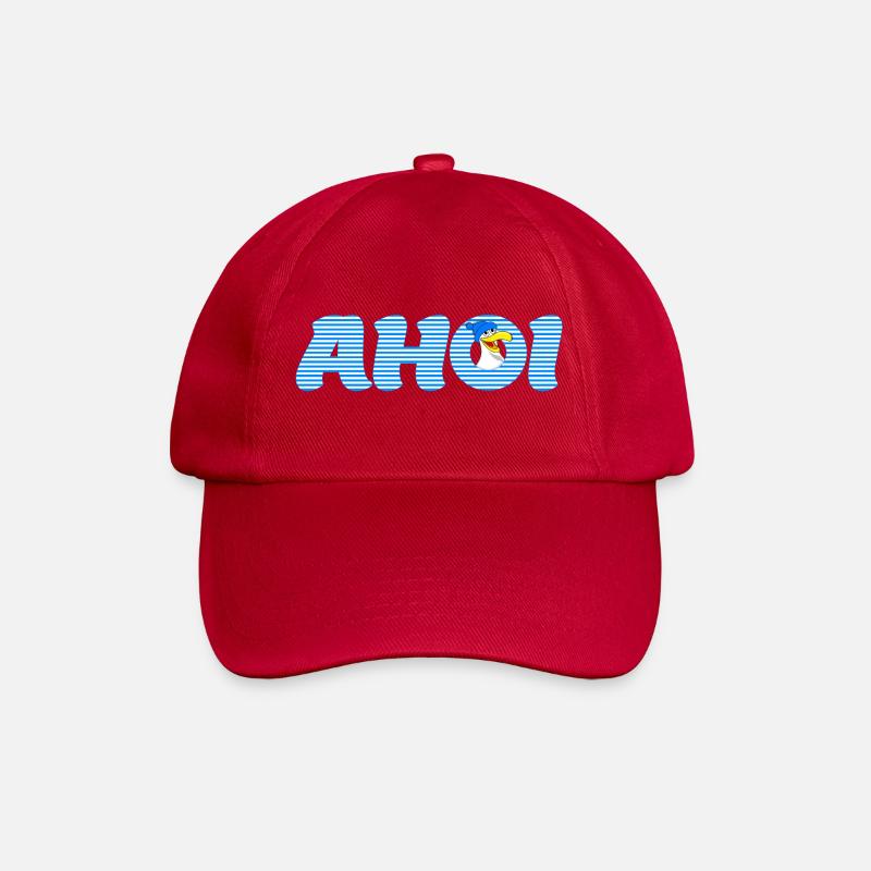Appelez Ahoy avec Seagull - Casquette classique - rouge classique