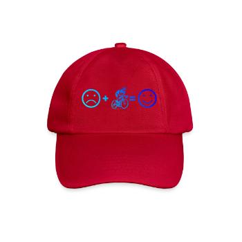 Message clair sur le vélo de route - Casquette classique - rouge classique - Devant