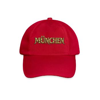 Golden Skull Letters Munich - Baseball Cap - classic red - Front