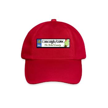 Cork Corcaigh Rebel County Heritage Banner - Baseball Cap - classic red - Front