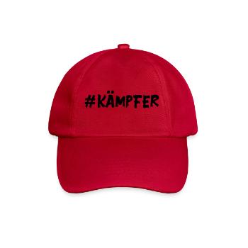 # Kämpfer - Glücksbringer Mut Kraft - Baseballkappe - klassisch Rot - Vorne