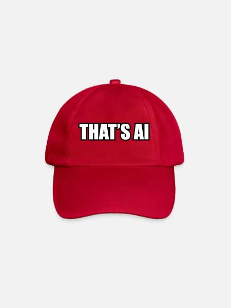 "That's AI" Font - Baseball Cap - classic red