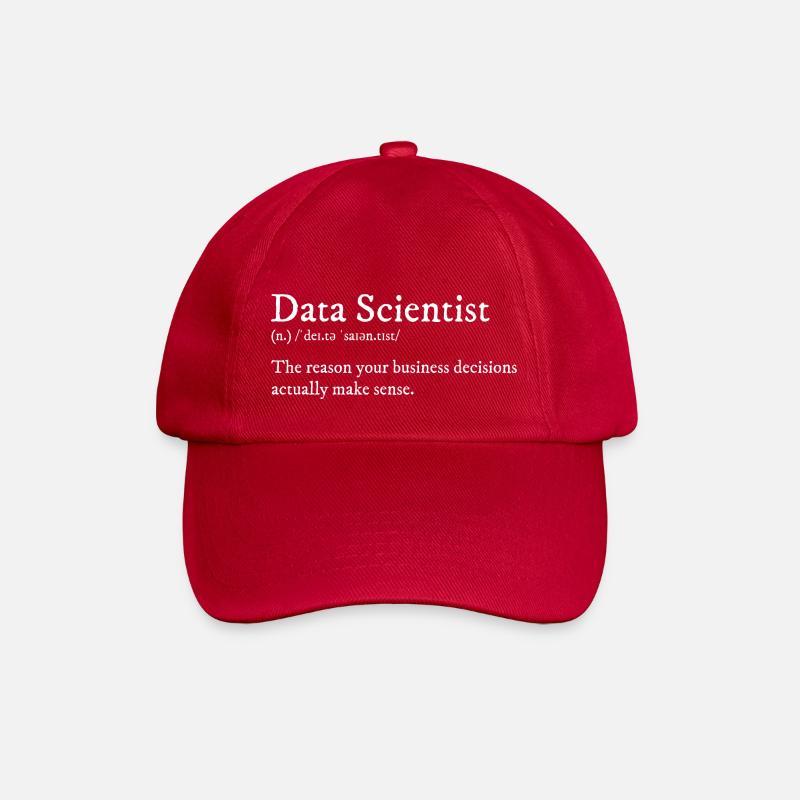 Design für Data Scientists - Baseballkappe - klassisch Rot
