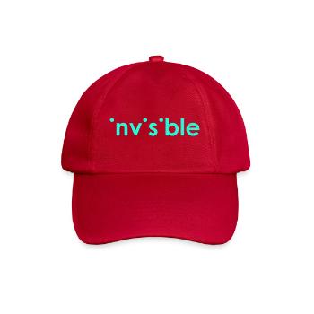 Invisible T - Baseballkappe - klassisch Rot - Vorne