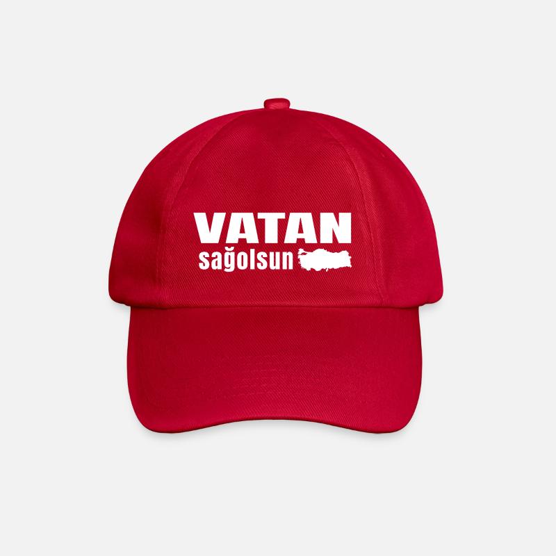 vatan sagolsun v1 weiss - Baseballkappe - klassisch Rot