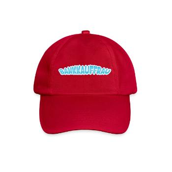 Geschenk für Bankkauffrau - Baseballkappe - klassisch Rot - Vorne
