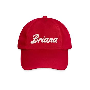 Briana Naming Name Tag Name Day - Baseball Cap - classic red - Front