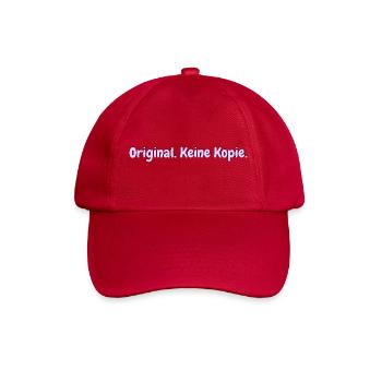 Original. Keine Kopie. Lustiges T-Shirt für alle. - Baseballkappe - klassisch Rot - Vorne
