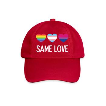 Pride Month LGBTQ - Gleiche Liebe - Baseballkappe - klassisch Rot - Vorne