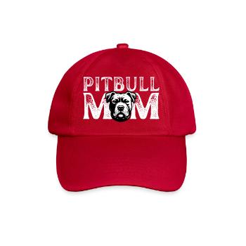 Portrait of Pitbull Mom - Baseball Cap - classic red - Front