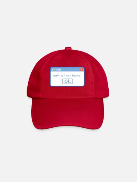 Drôle : design d’e-mails, mème, idiot, humour informatique - Casquette classique - rouge classique