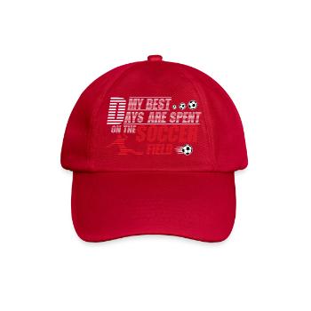 Les meilleurs jours sont consacrés à la conception de terrains de football - Casquette classique - rouge classique - Devant