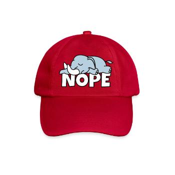 Lazy Elephant Nope Not Today Lazy Africa - Baseball Cap - classic red - Front