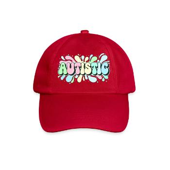 Autistic Bright Rainbow - Baseball Cap - classic red - Front