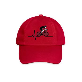 ECG du battement de cœur pour vélo de route - Casquette classique - rouge classique - Devant
