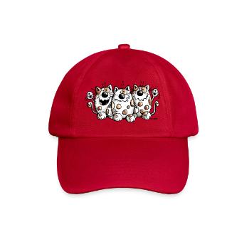 Trois meilleurs amis - Chat - Chats - Cadeau - Casquette classique - rouge classique - Devant