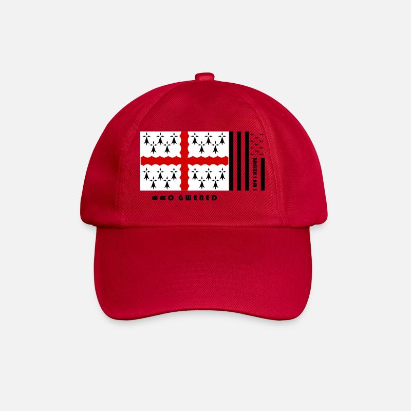 Bretagne - Blason Pays de Vannes - Casquette classique - rouge classique