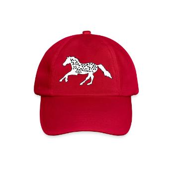 Knabstrupper, Appaloosa, Noriker, Tigerschecke - Baseballkappe - klassisch Rot - Vorne