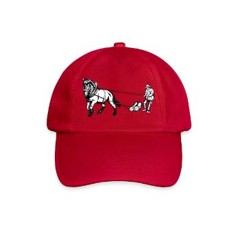 Holzrücker with horse - Baseball Cap - classic red - Front