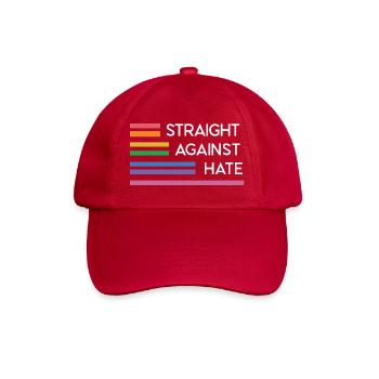 LGBT Pride Month - Direkt gegen Hass - Baseballkappe - klassisch Rot - Vorne