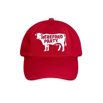Hereford Party: Cow Lover Style - Baseball Cap - classic red - Front