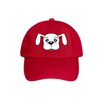 Visage de chien Petit Tête d’animal de compagnie Mignon - Casquette classique - rouge classique - Devant