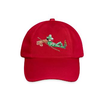 A nap for the green wanderer "GreenVagrant" - Baseball Cap - classic red - Front