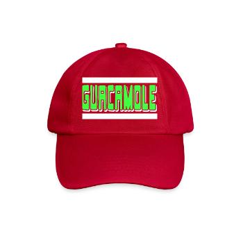 Guacamole Bold Green Funny Snack Typography - Baseballkappe - klassisch Rot - Vorne