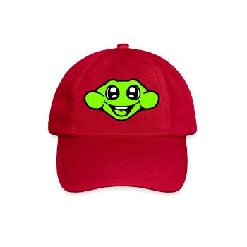 Frosch Kröte lächelt lustig Comic glücklich Cool - Baseballkappe - klassisch Rot - Vorne