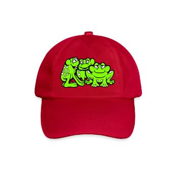 3 grenouilles équipe crapaud amis cool équipage drôle mignon - Casquette classique - rouge classique - Devant