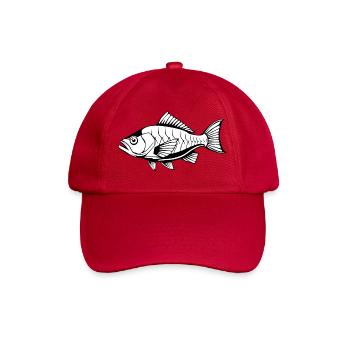Fish Fish T-shirt Gift Angler - Baseball Cap - classic red - Front