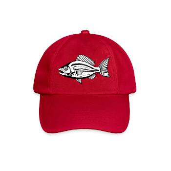 Fish Angler T-shirt Gift Angler - Baseball Cap - classic red - Front