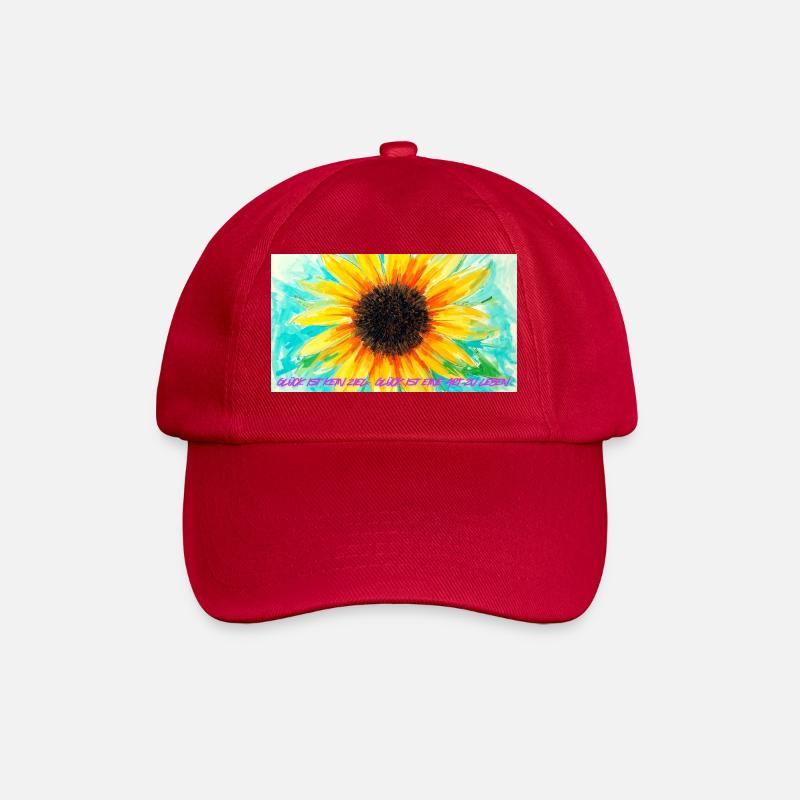 Sunflower Color Rush Art - Baseball Cap - classic red