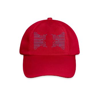 Papillon fait de rails conducteurs - Casquette classique - rouge classique - Devant
