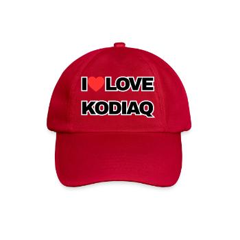 I Love KODIAQ  - Baseballkappe - klassisch Rot - Vorne