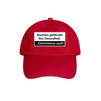 Extremismus gefährdet die Gesundheit - Baseballkappe - klassisch Rot - Vorne