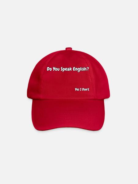 Funny English Language Joke Design - Baseball Cap - classic red