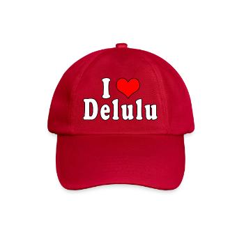 Ich liebe Delulu - Baseballkappe - klassisch Rot - Vorne