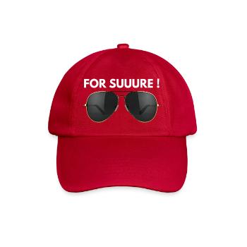 Affirmative message with a minimalist style - Baseball Cap - classic red - Front
