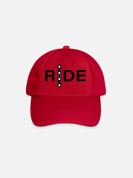 Chain Lines Minimal Design - Baseball Cap - classic red