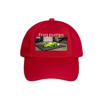 Frog Pumps Frosch Fitness Spruch - Baseballkappe - klassisch Rot - Vorne