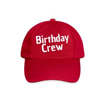 Birthday Crew - Baseball Cap - classic red - Front