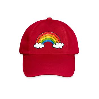 Hand Drawn Rainbow - Baseball Cap - classic red - Front
