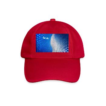 Cobalt Bubblewave Abstract - Baseballkappe - klassisch Rot - Vorne