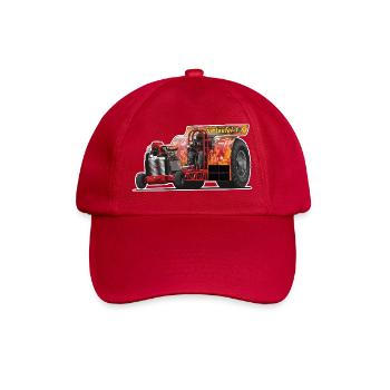Tractor Pulling // Illustration - Baseballkappe - klassisch Rot - Vorne
